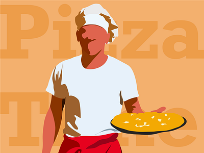 Day 6: Pizza Time design graphic design illustration pizza maker vector