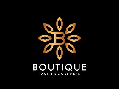 Boutique Logo Concept badge beauty boutique brand branding business cosmetic design icon identity logo luxury vector