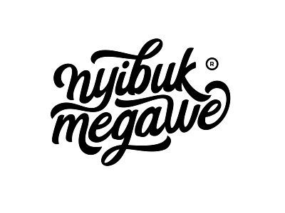 Nyibuk Megawe app badge brand branding business custom logo design icon identity letter logo vector