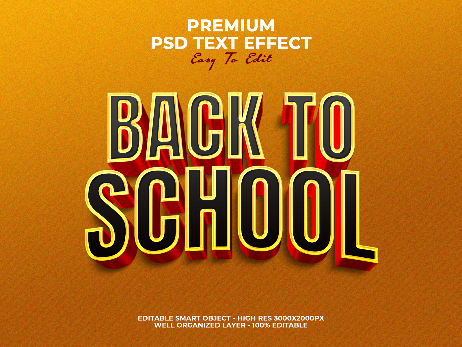 Back To School Text Effect PSD by Evloxx Studio on Dribbble