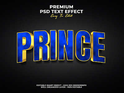Prince Text Effect PSD