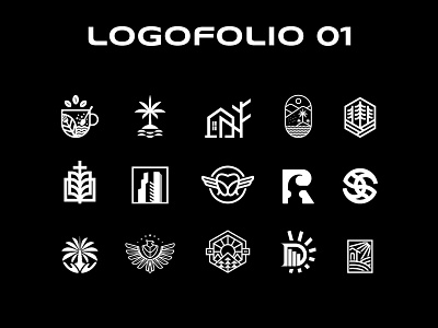 Logofolio Vol 01 brand branding business design folio graphic design icon identity illustration logo logo design logos ui ux vector