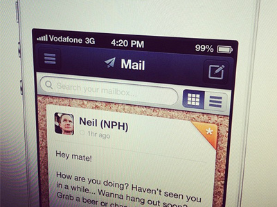 Just some personal stuff app haters gonna hate iphone mail neil patrick harris tilted