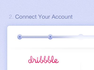 Connect Your Account account blablablabla connect dribbble github login process purple register signup