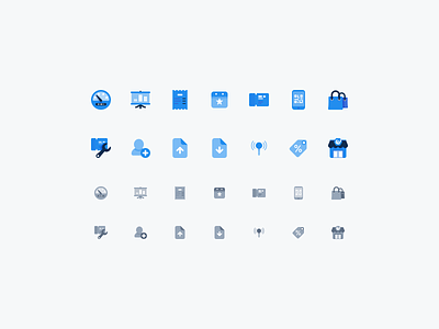 Dashboard icons blue branding design icon icons iconset illustration ui vector