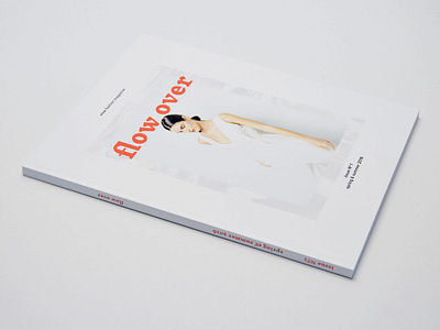 Flow Over / concept of sustainable fashion magazine art work design editorial design graphic design layout magazine typo typography