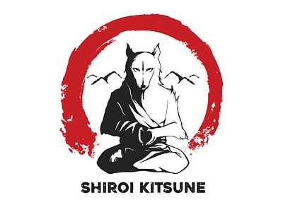 Shiroi Kitsune apparell branding clothing design handdraw illustration logo tshirt tshirt design