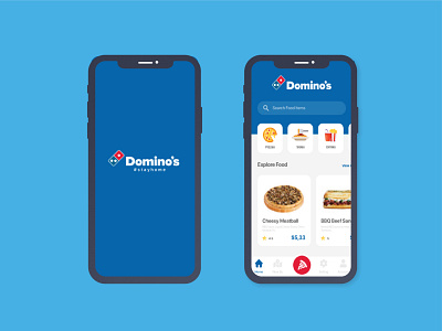 Redesign UI Domino Pizza app branding design ui ui ux ui design uidesign uiux ux web