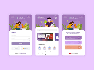 Lovely Animal App - UI Design