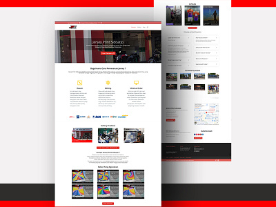 Landing Page - Jersey Printing Sublime brand branding concept design desktop interface landing page minimal ui ux web webshop website design fashion homepage user website