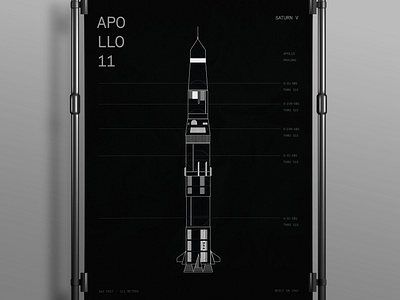 Apollo 11 graphic design poster