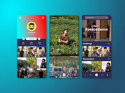 Tiktok Redesign design graphic design redesign social media tiktok ui