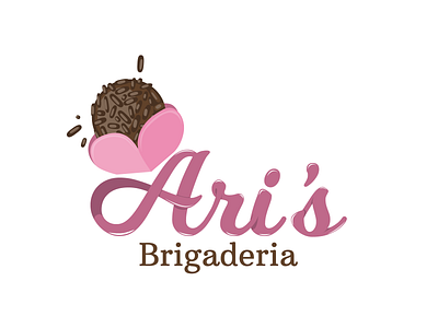 Ari's Brigaderia brand design branding brigadeiria brigadeiro brigaderia chocolate design design gráfico doce foodporn graphic design illustration ilustração logo logo design logomarca logotipo marca script sweety