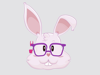 Smart Bunny bunny character coelho colibri easter glasses illustration ilustracao ilustração mascot mascote oculos pascoa personagem páscoa rabbit tix óculos