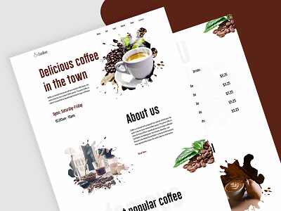 Coffee Shop Website 2020 trend clean coffee coffee bean coffee landing page coffee website coffeeshop food restaurant ui ux