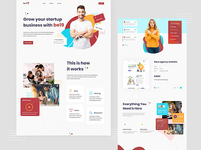 Agency be19 2020 trend agency agency landing page agency web design agency website clean creative design digital marketing startup