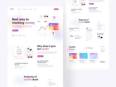 Banking Service Full Website 2020 new trend banking banking landing page banking website clean colorful finance finance app finance landing page finance website financial gradient online banking rakib ui ux wallet