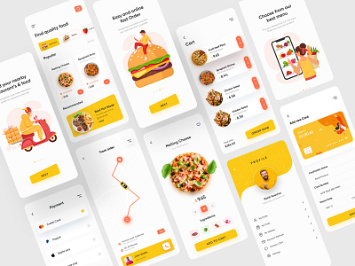 Food App | Food Delivery (full) 2020 ui trends app design app ui cart fast food food and drink food app food delivery food delivery app food delivery application food delivery service food order food ordering grocery ios app design profile rakib ui ux