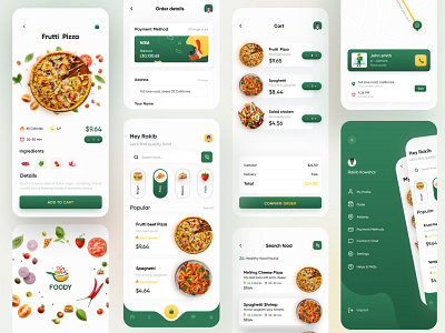 Food App Design (full) by Rakib Kowshar for UnoPie Design on Dribbble