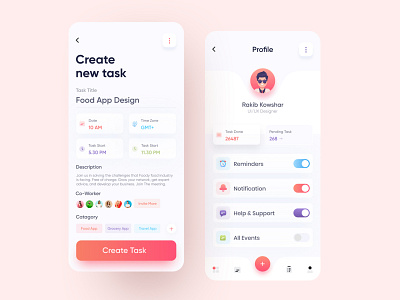 Task Management App by Rakib Kowshar for UnoPie Design on Dribbble