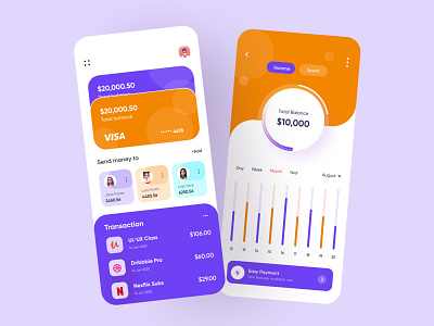 Finance Mobile App by Rakib Kowshar for UnoPie Design on Dribbble