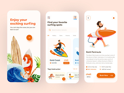 Surfing App | Summer Surface Water by Rakib Kowshar for UnoPie Design ...