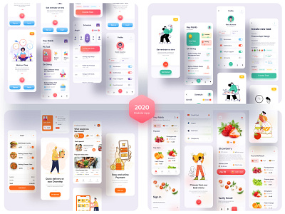 Mobile App Design UI/UX 2020