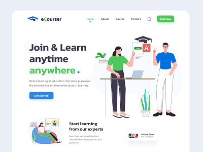 Online Education Website Design UI/UX