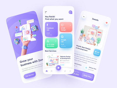 Digital Agency App (Full) by Rakib Kowshar for Delisas: UX/UI & SaaS ...