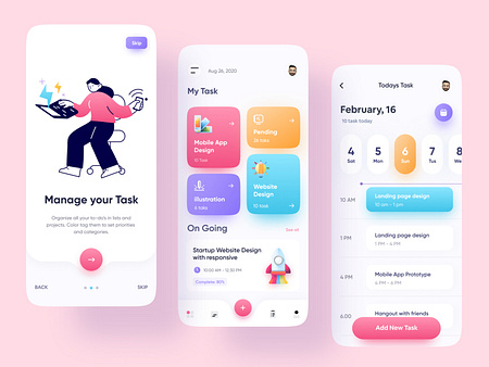 Task Management App by Rakib Kowshar for ZOMO on Dribbble