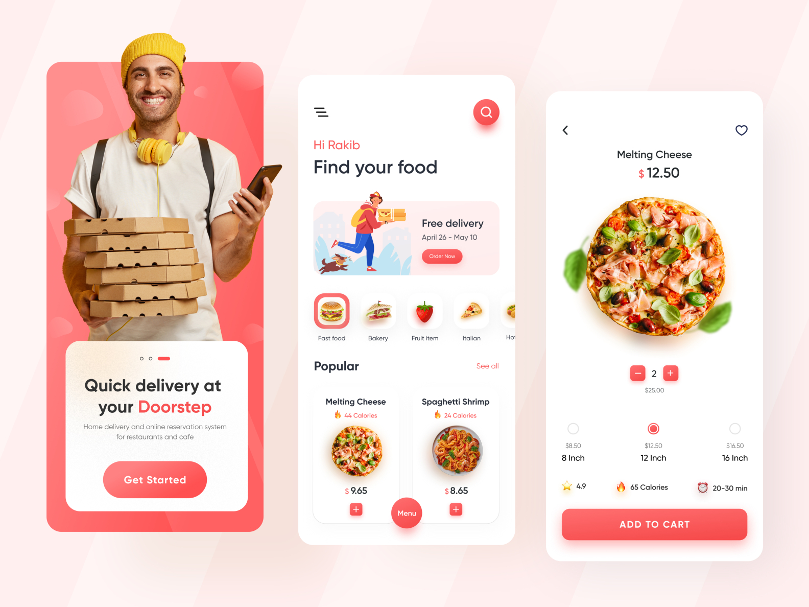 Food Delivery App Design By Rakib Kowshar For Delisas: Ux Ui & Saas 