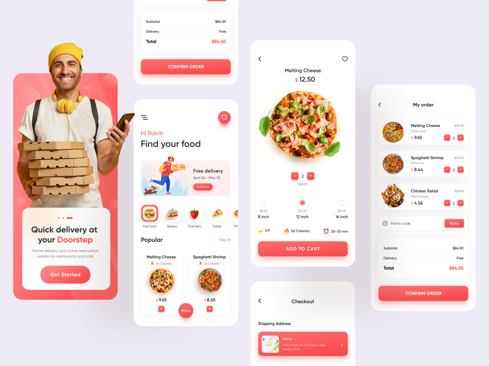 Food Delivery App Design (full) by Rakib Kowshar for Delisas: UX/UI ...