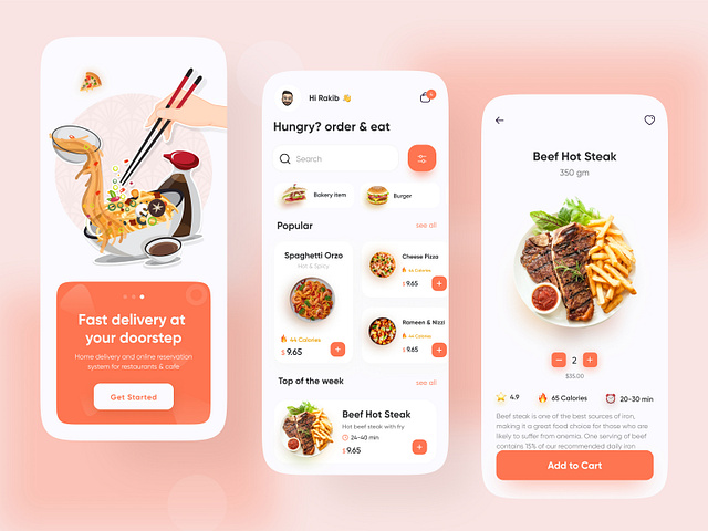 Food Delivery Mobile App By Rakib Kowshar On Dribbble