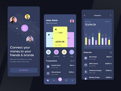 Wallet App Design 2022 trend app banking app finance finance app finance app design fintech app fintech industry ios mobile app online banking payment app ui uiux ux wallet app