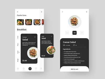 Food app concept app coffee shop colors design ecommerce icon mobile app stores typography ui ux web