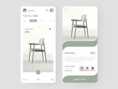 Furniture e-commerce app 2019 trend app design ecommerce mobile app ui ux