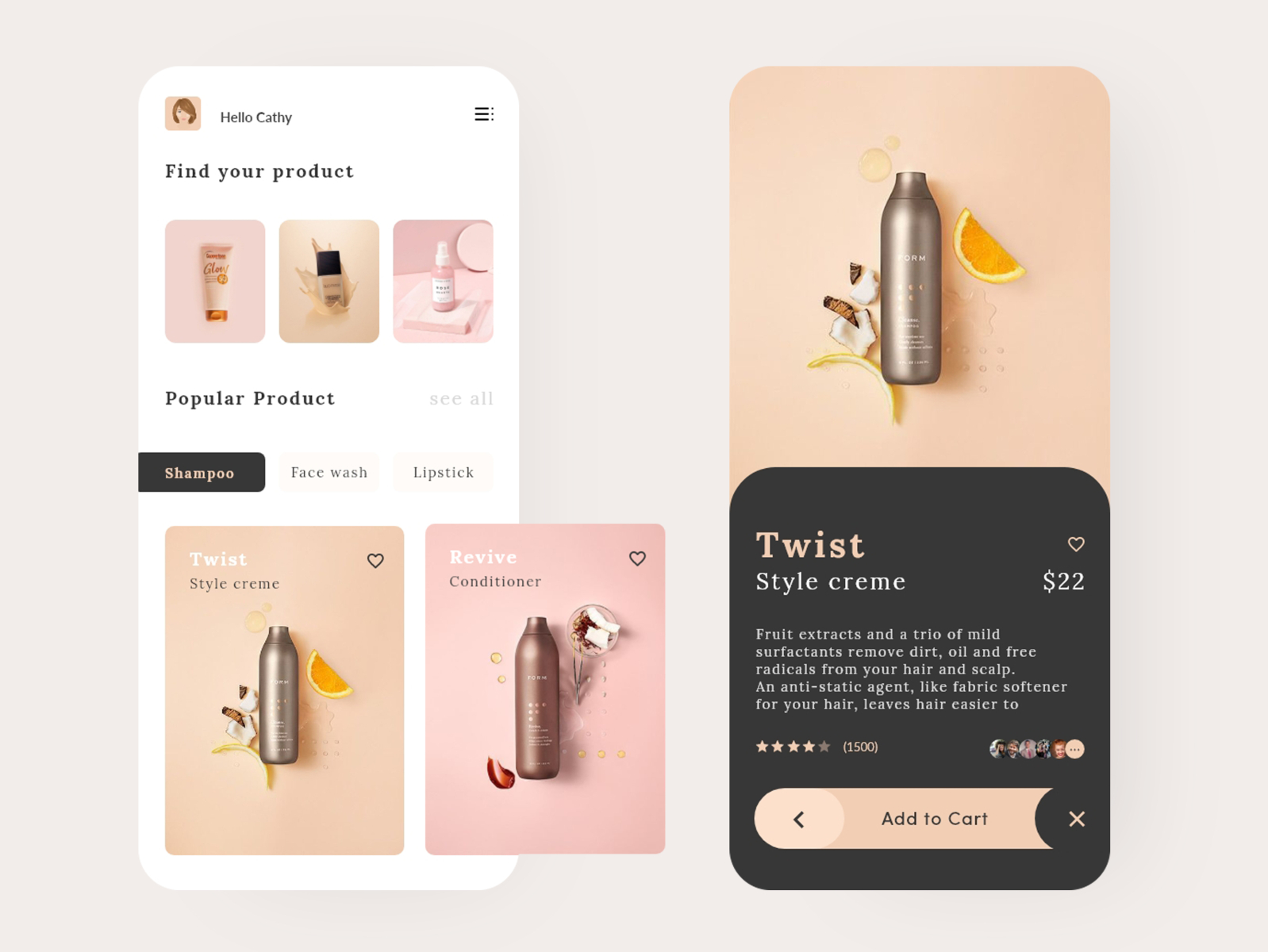 Beauty Product App UI By Rakib Kowshar On Dribbble