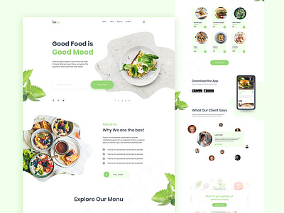 Restaurant Landing Concept by Rakib Kowshar on Dribbble