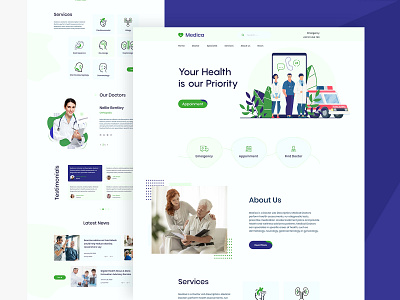 Medical Landing page