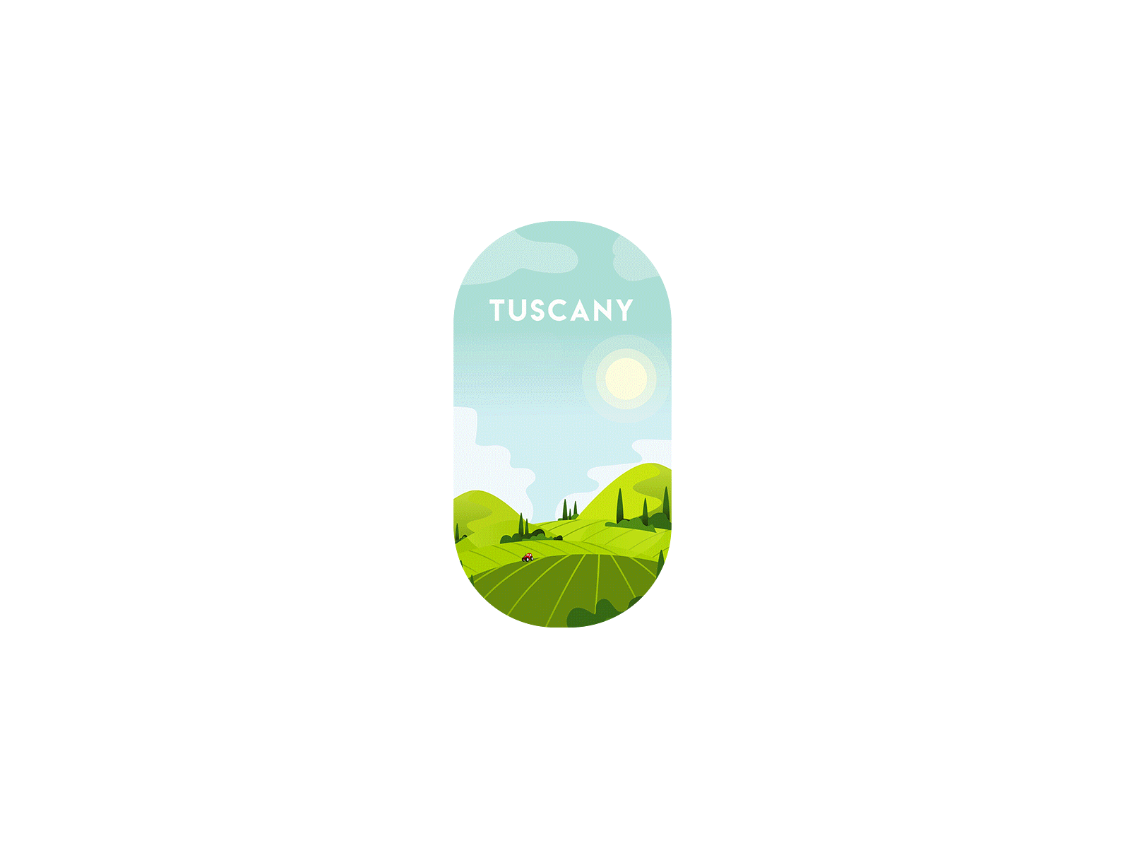 Tuscany artwork design digital digital art digitally drawing graphic design illustration ux vector