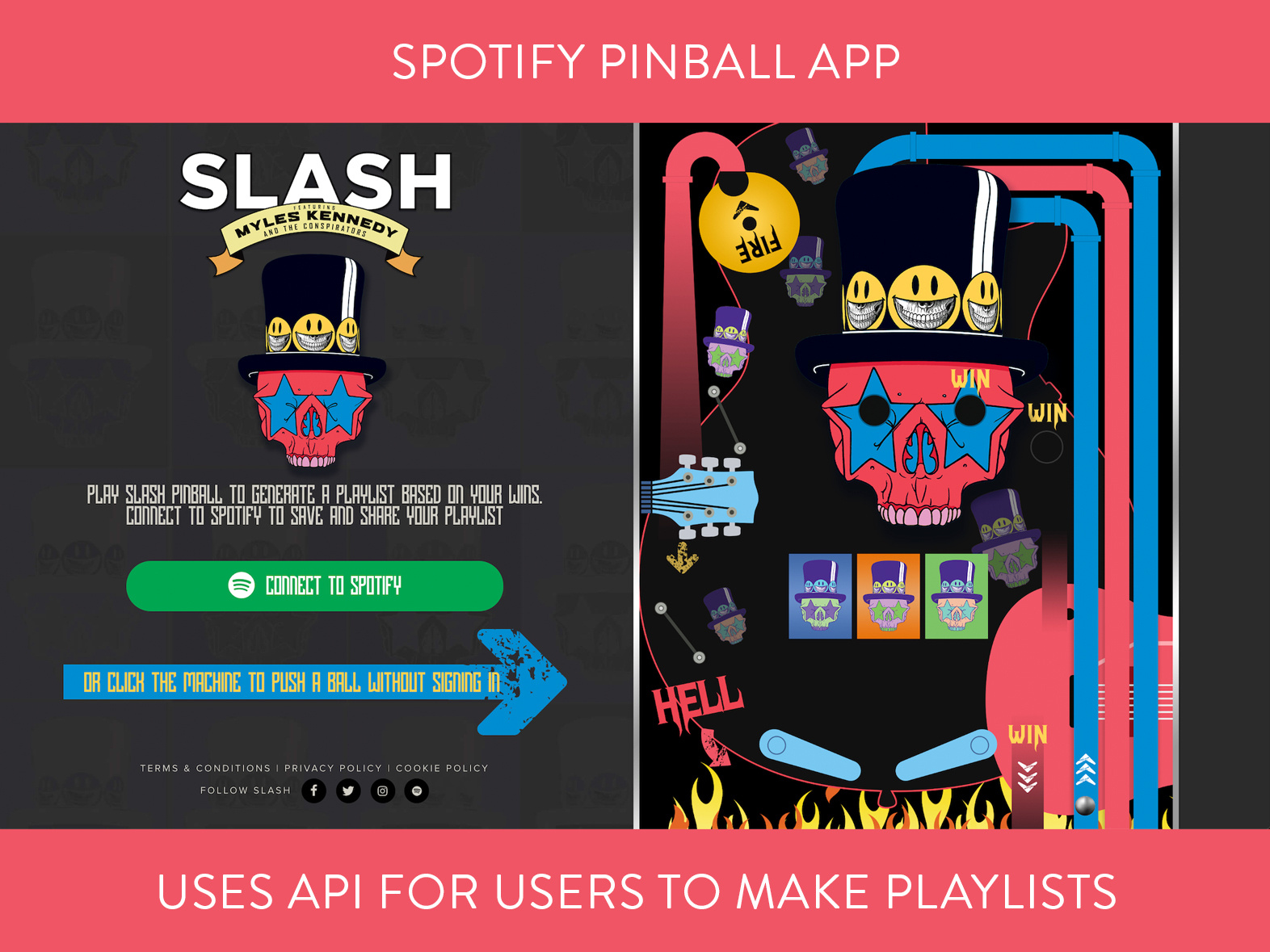 Spotify Pinball Application for Slash by Corey Crossfield on Dribbble