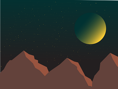 Seek the mountains // Blanket of stars design graphic design illustration vector