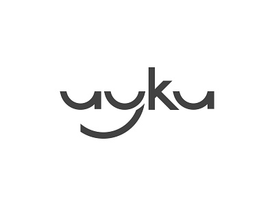 "Uyku" ("Sleep") Logo alperyildiz alpryldz logo logotype sleep sleeping smile smiling smiling face typography uyku