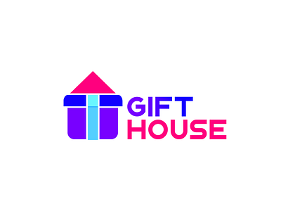 Gift House Logo colorful design gift house logo