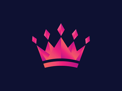 Diamond Crown alperyildiz crown diamond gradient logo