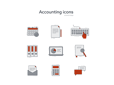 Accountant icons