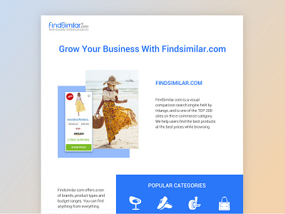 FindSimilar - Onepager branding design ecommerce icon interface landingpage logo marketing onepager page product typography ui ux vector web webdesign webpage website