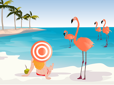 Summertime illustration vector