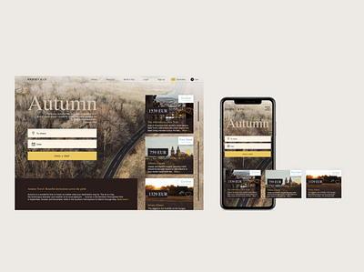 Autumn app design minimal ui ux web website