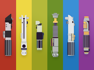 #MayThe4thBeWithYou - Free vector and PSD free lightsaber may4th psd rainbow starwars vector